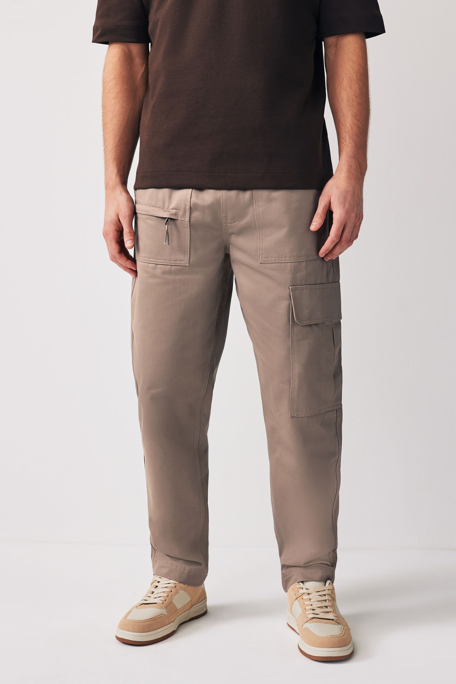 Converse Brown Woven Cargo Trousers - Image 2 of 15