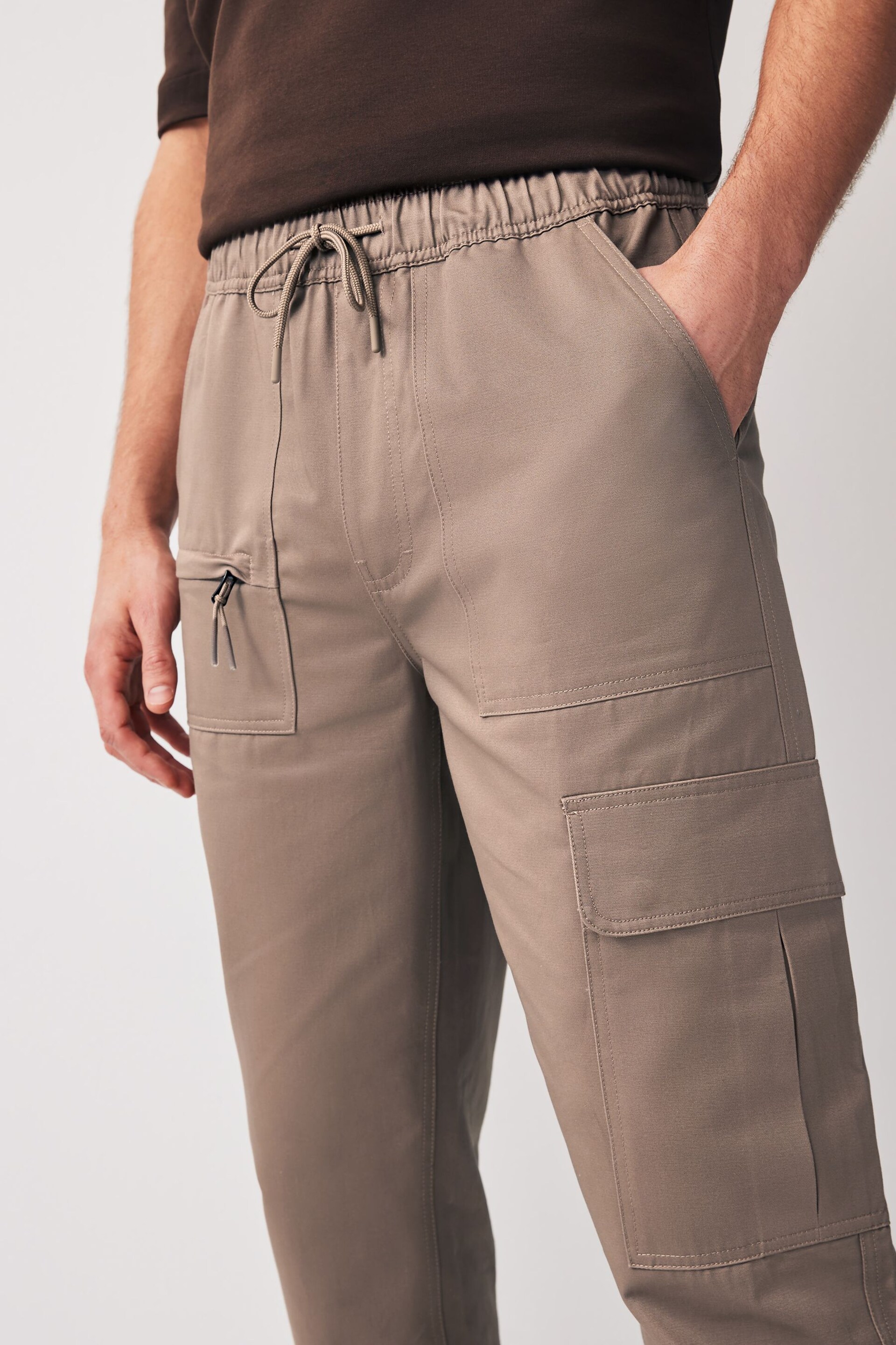 Converse Brown Woven Cargo Trousers - Image 4 of 15