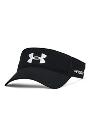 Under Armour Black/White Golf 96 Visor Hat - Image 2 of 3