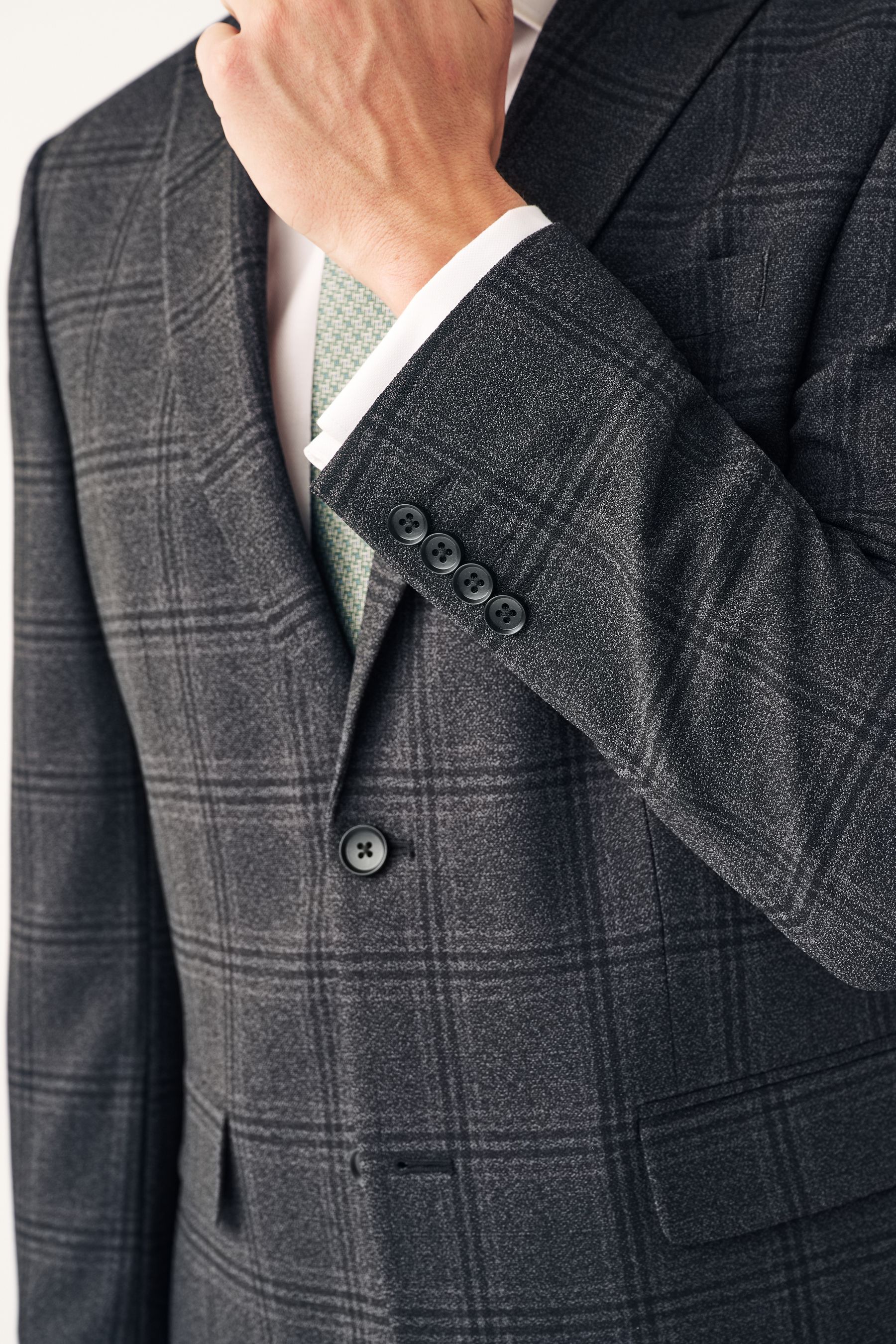 Grey casual suit jacket hot sale