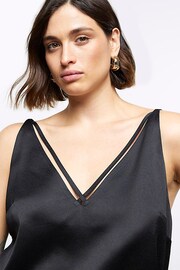 River Island Black Plus High Apex Strap Cami - Image 4 of 6