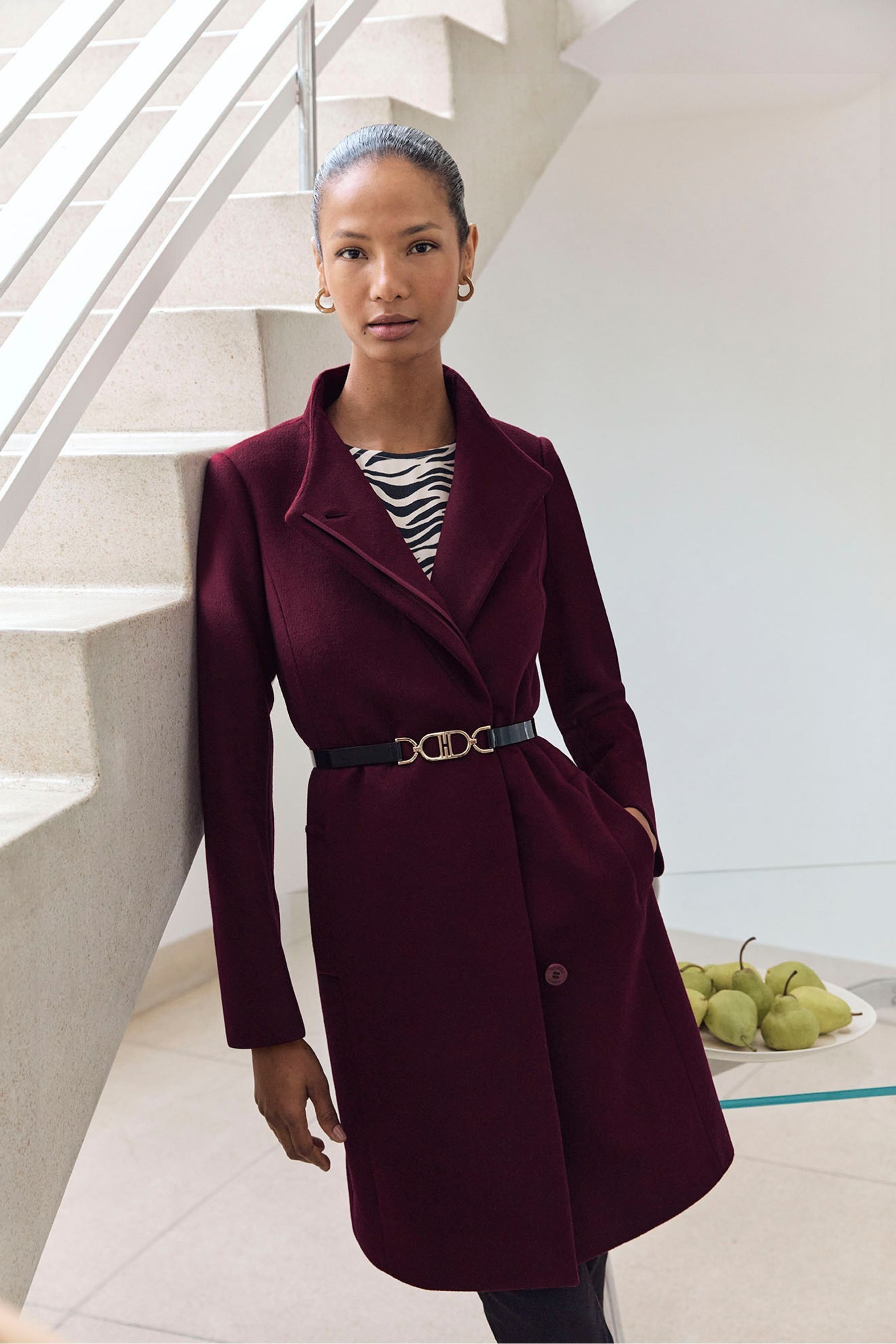 Buy Hobbs Purple Marissa Coat from the Next UK online shop