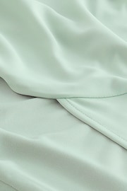 Sage Green Wrap Front Bridesmaid Maxi Dress - Image 7 of 7