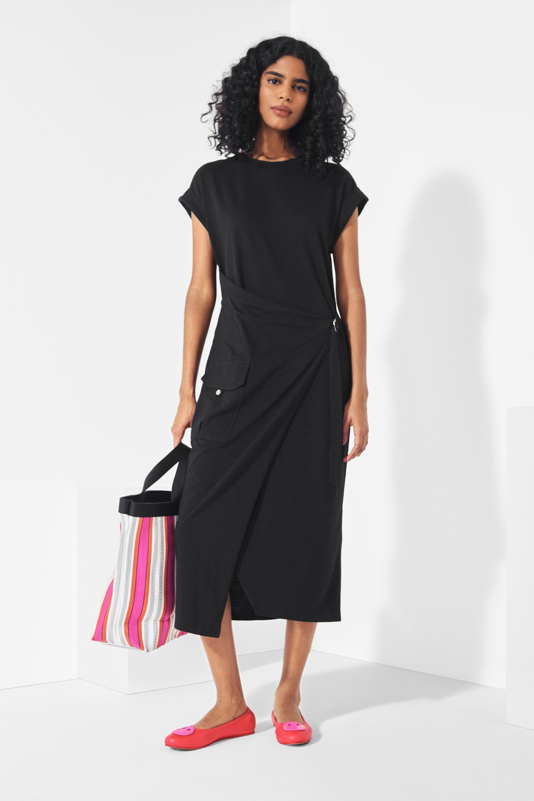 Buy Label Utility Jersey Wrap Dress from Next Luxembourg