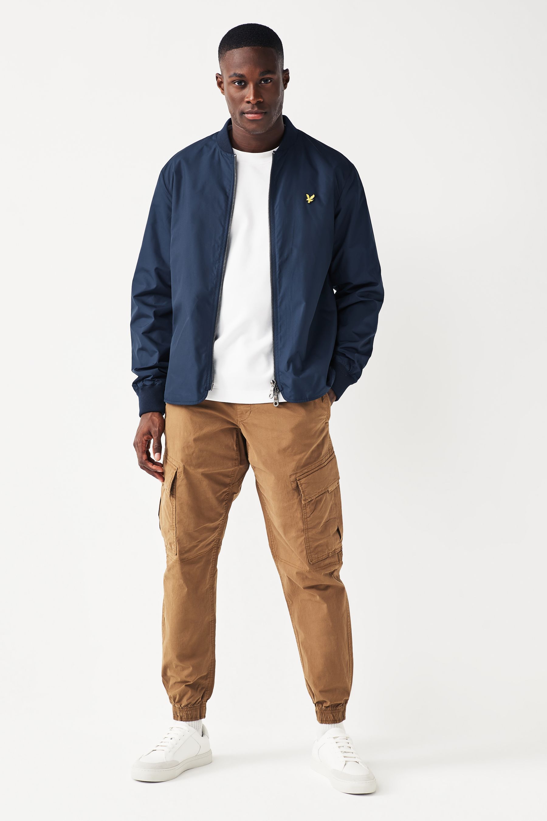 Buy Lyle Scott Navy Blue Bomber Jacket from Next Austria