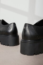 Black Signature Leather Chunky Brogue Lace Up Shoes - Image 6 of 6