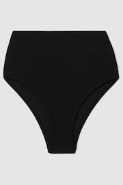 Reiss Black Cristina High Rise Bikini Bottoms - Image 2 of 6