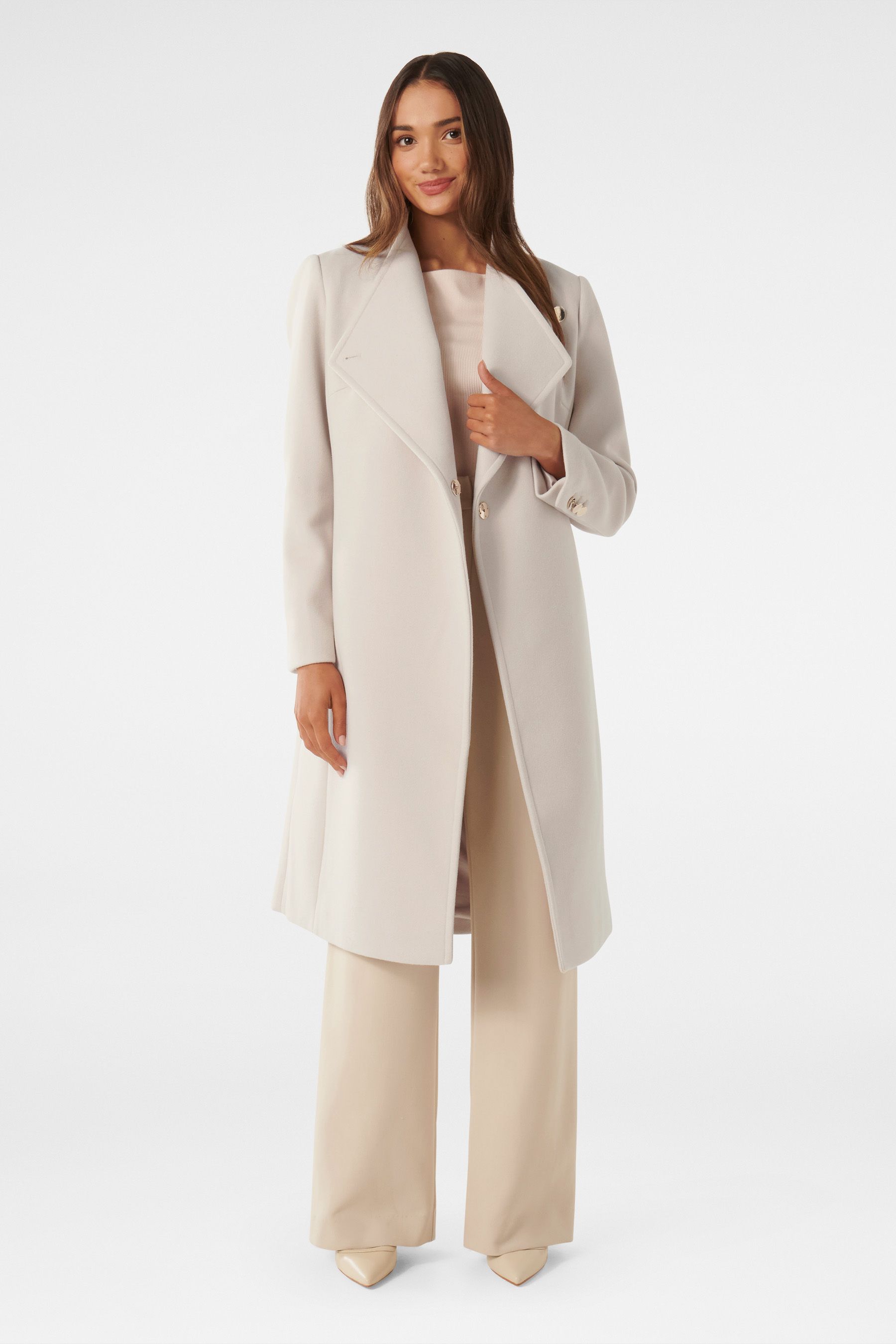 Funnel neck coat womens sales