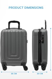 Flight Knight 55x35x20cm 8 Wheel ABS Hard Case Cabin Carry On Hand Black Luggage - Image 2 of 7