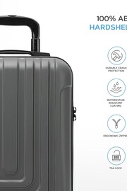 Flight Knight 55x35x20cm 8 Wheel ABS Hard Case Cabin Carry On Hand Black Luggage - Image 3 of 7