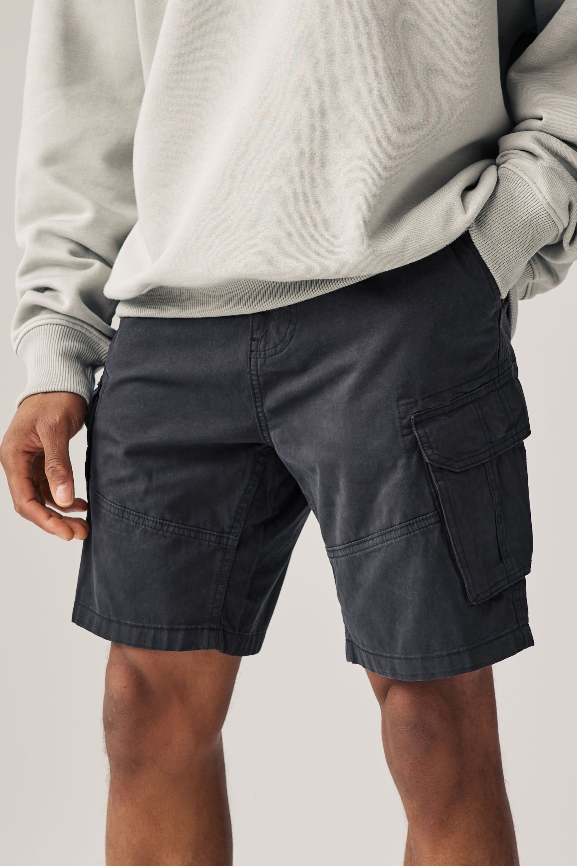 Navy Blue/Stone Natural Cargo Shorts 2 Pack - Image 2 of 13