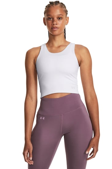 Under Armour White Motion Crop Top