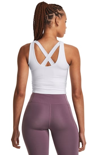 Under Armour White Motion Crop Top