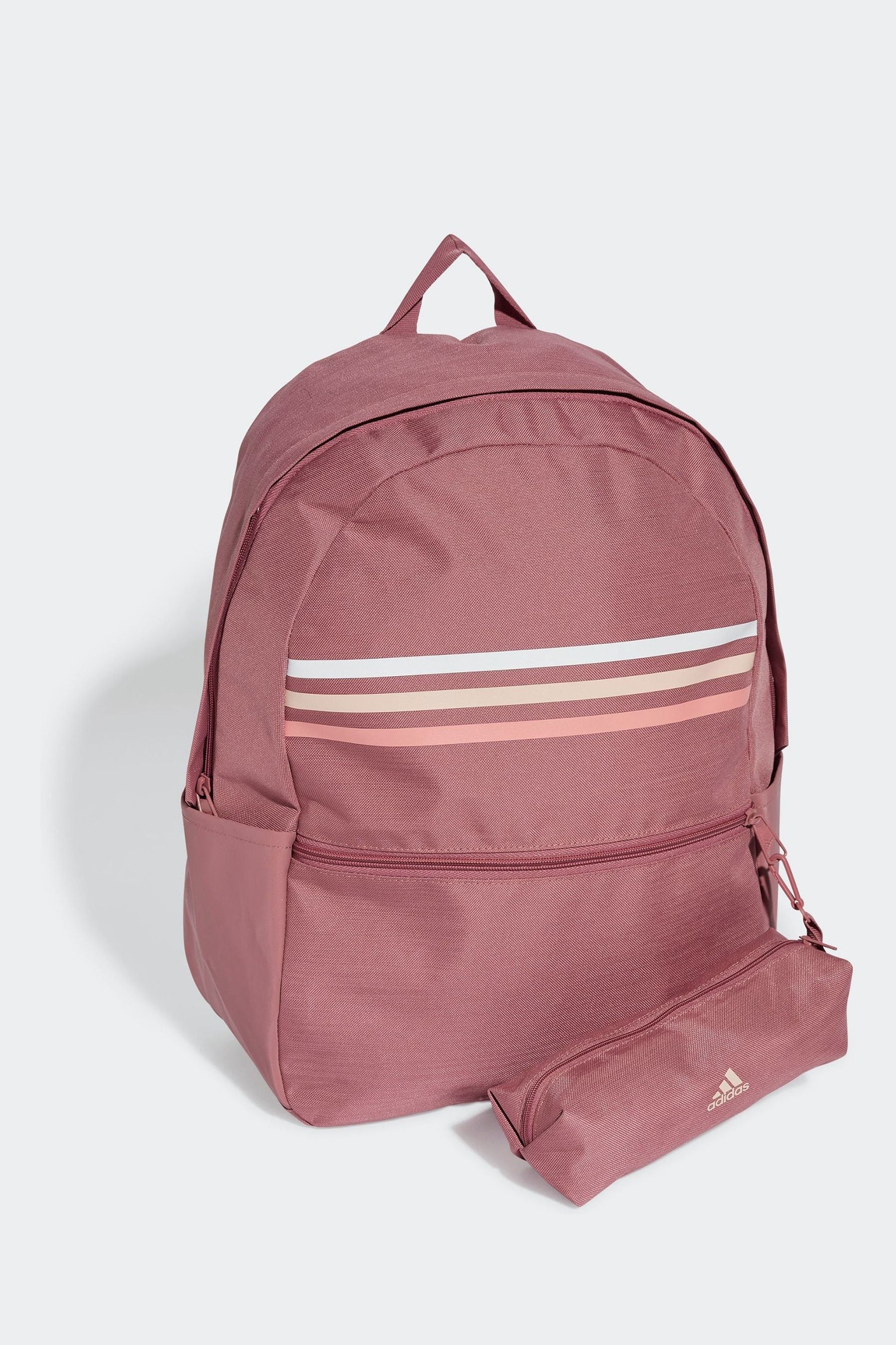 Buy adidas Pink Classic Horizontal 3 Stripes Backpack from Next France
