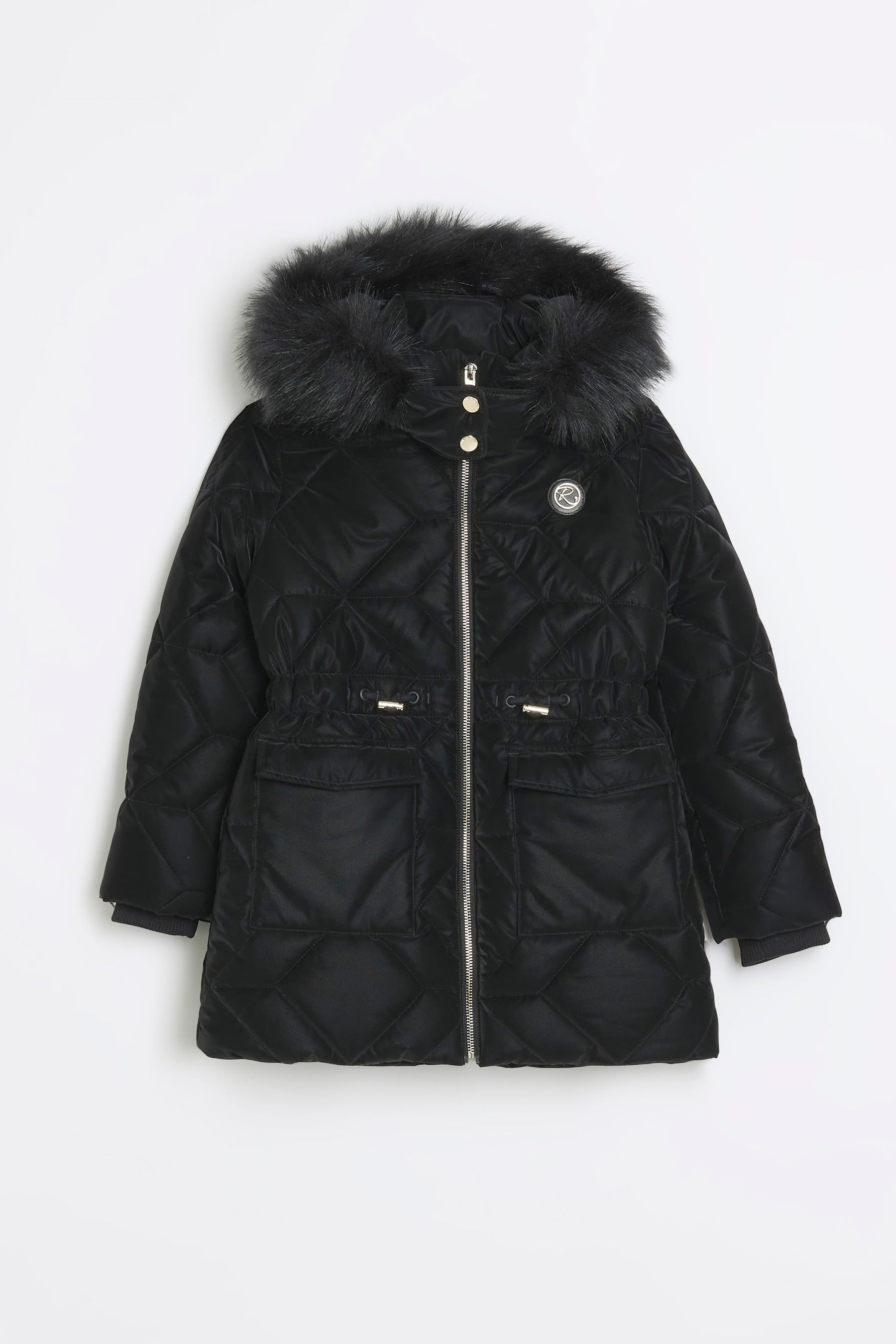 Black and white 2025 river island coat