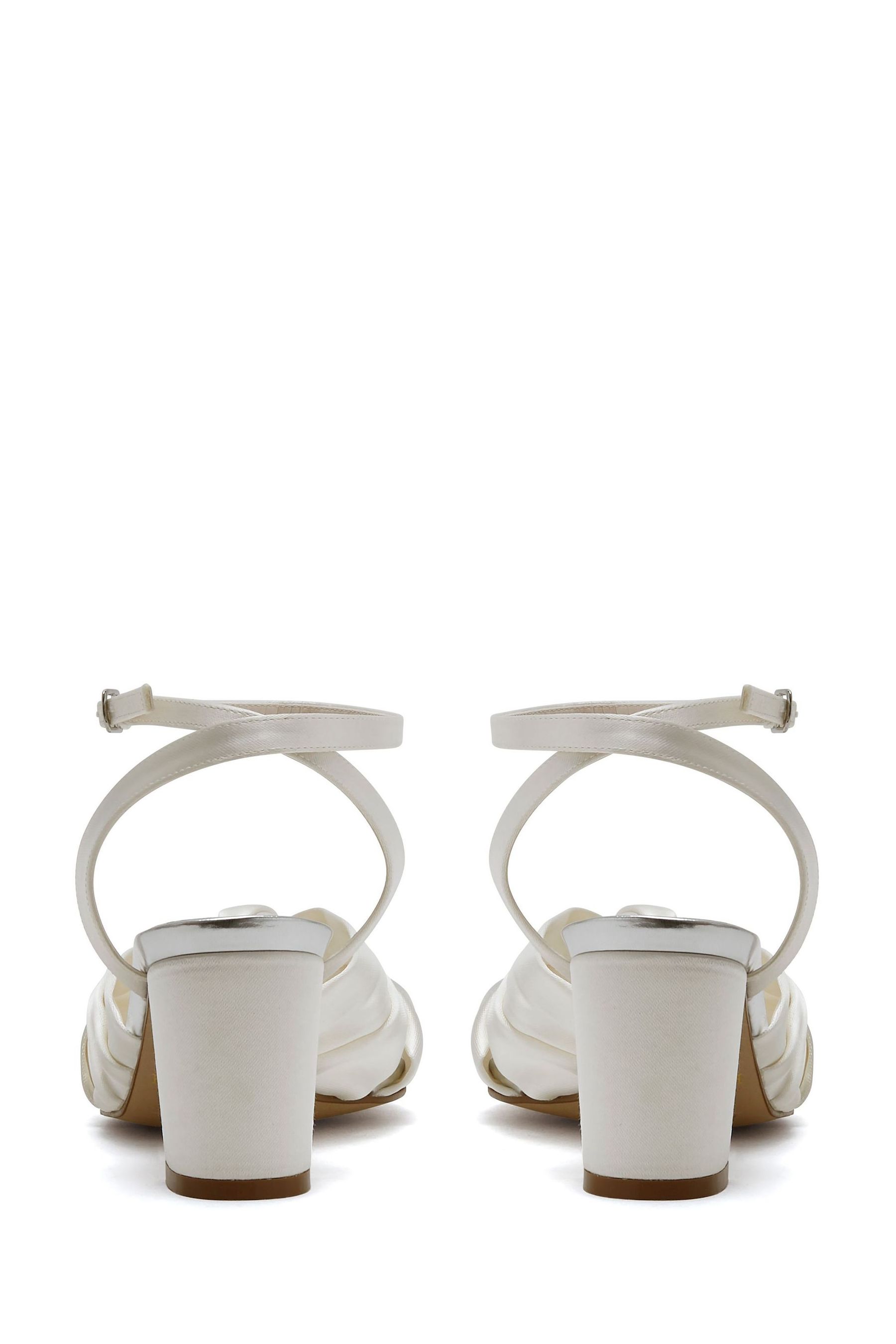 Buy Rainbow Club Natural Thea Wide Fit Ivory Wedding Satin Sandals from Next France