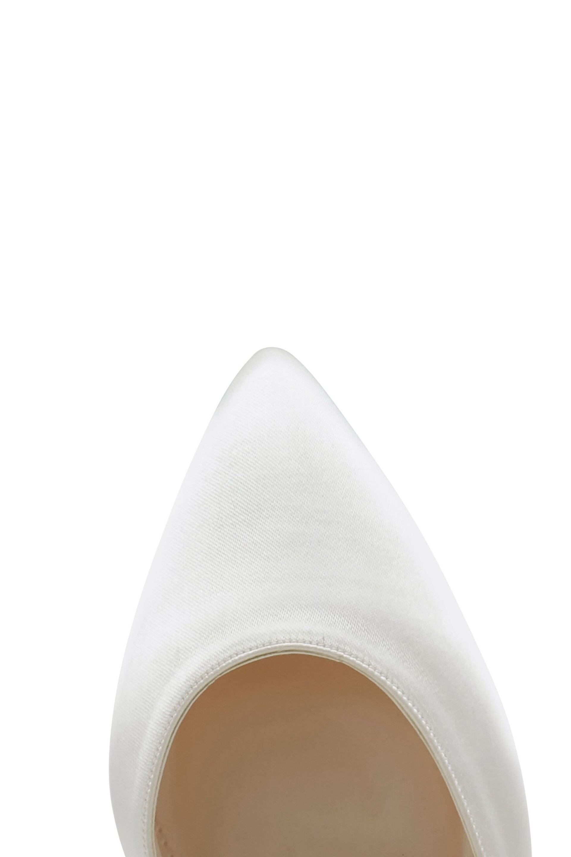 Rainbow Club Natural Elari Ivory Wedding Satin Shoes - Image 6 of 6