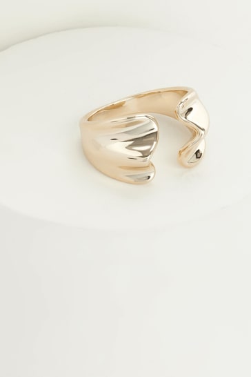 Aela Gold Plated Wrap Ring