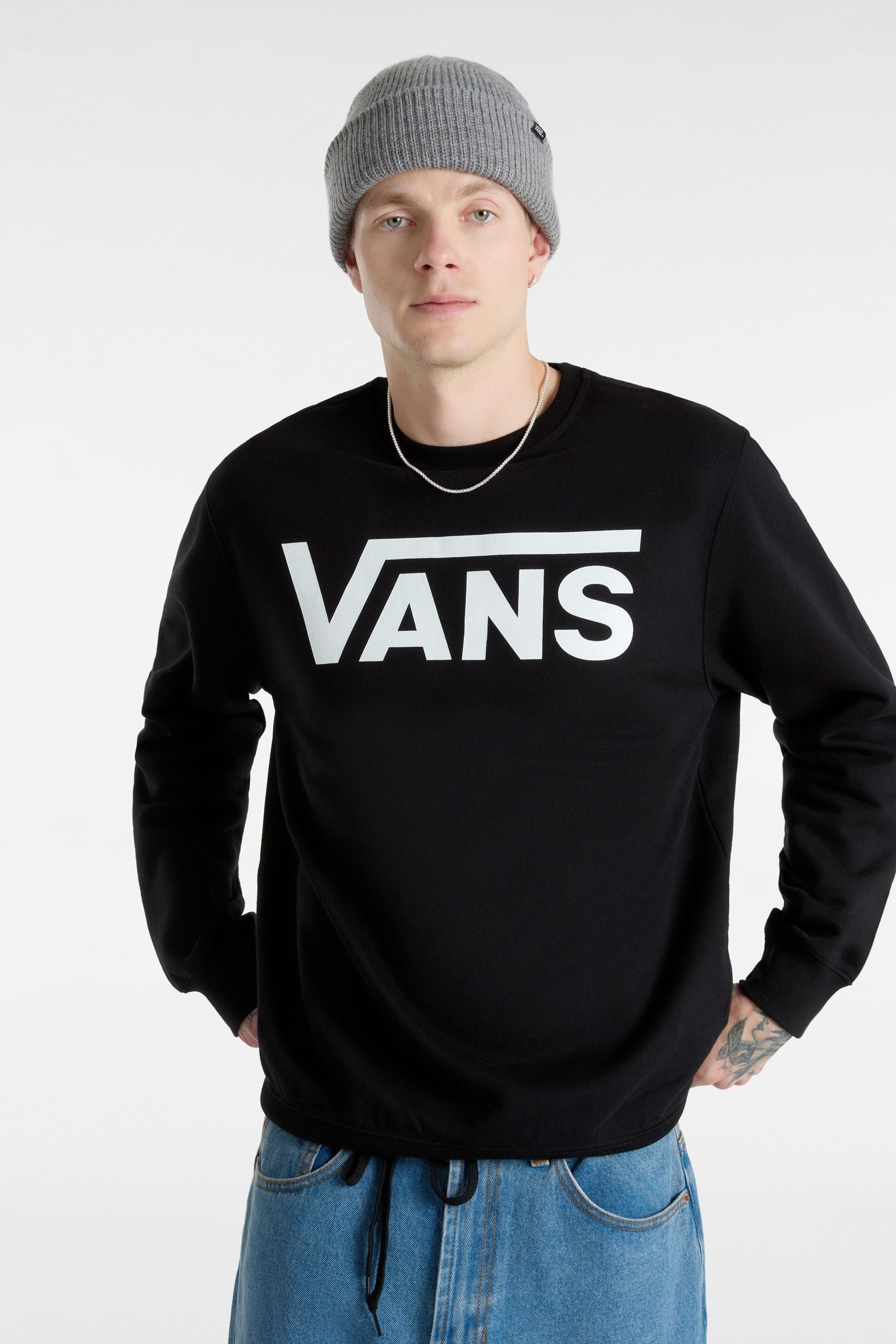 Vans black sweatshirt mens hot sale