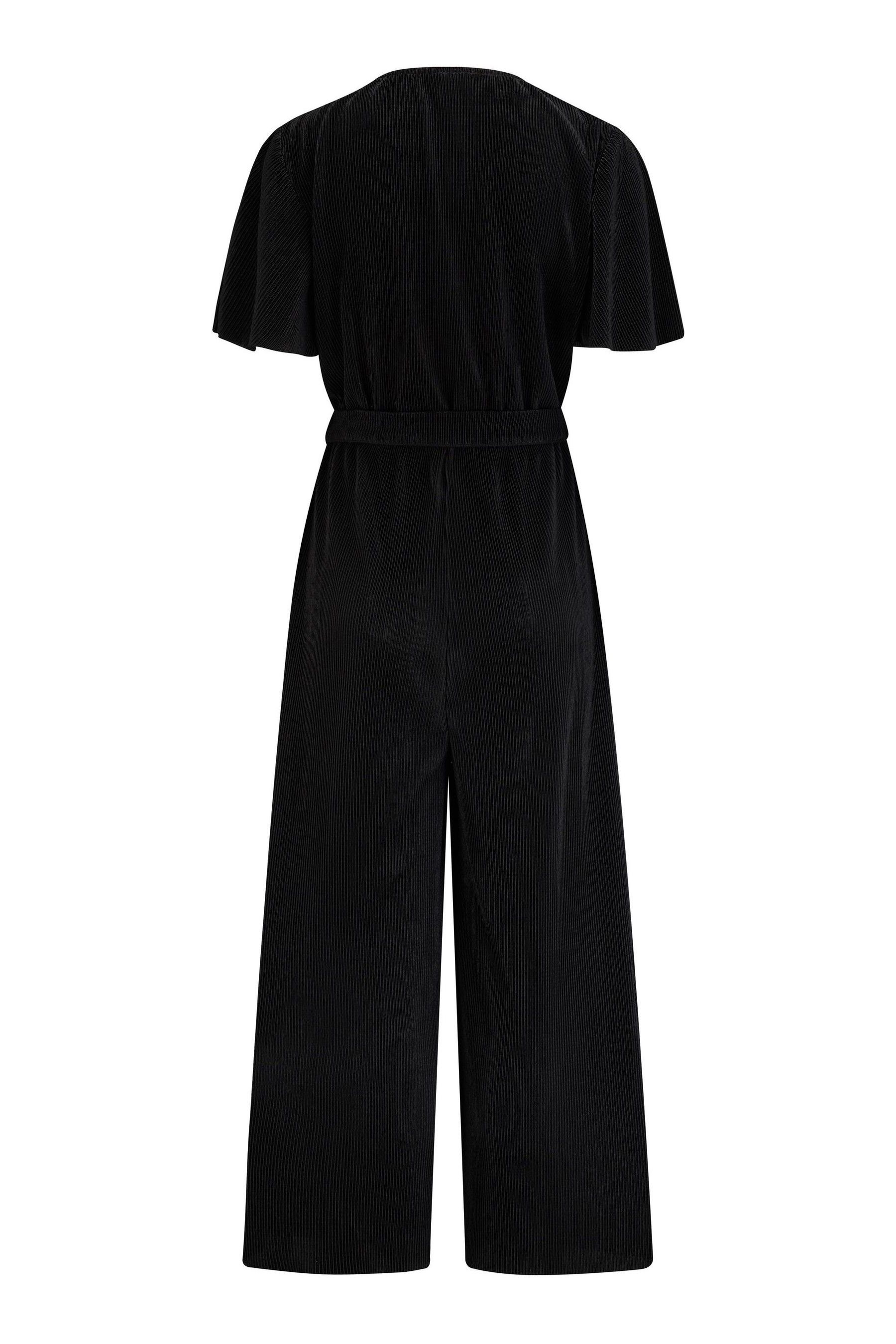 Black cropped leg jumpsuit outlet