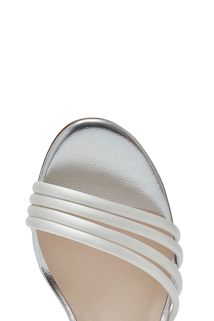 Rainbow Club Natural Dakota Ivory Satin Sandals - Image 6 of 6