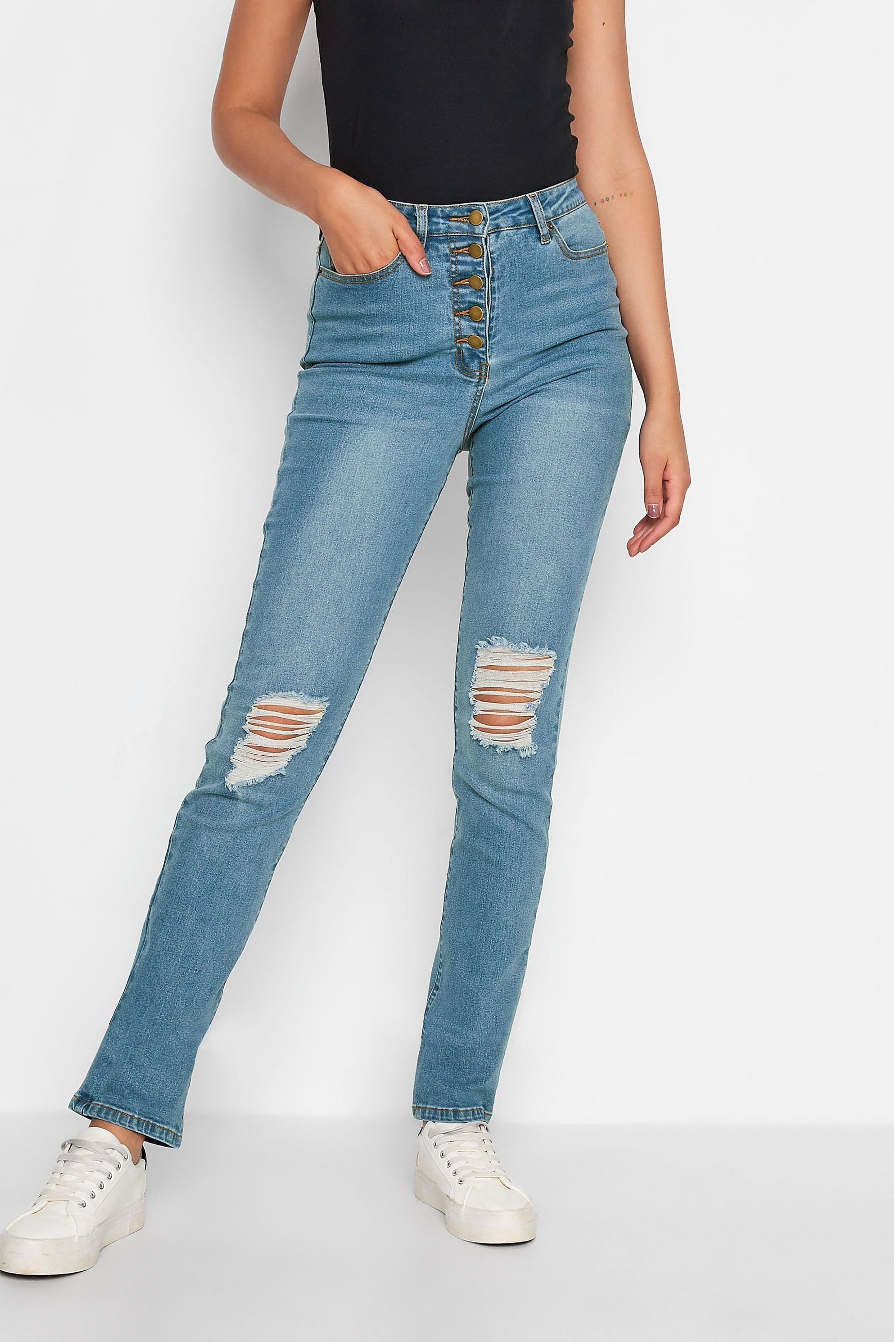 Long slim jeans sales