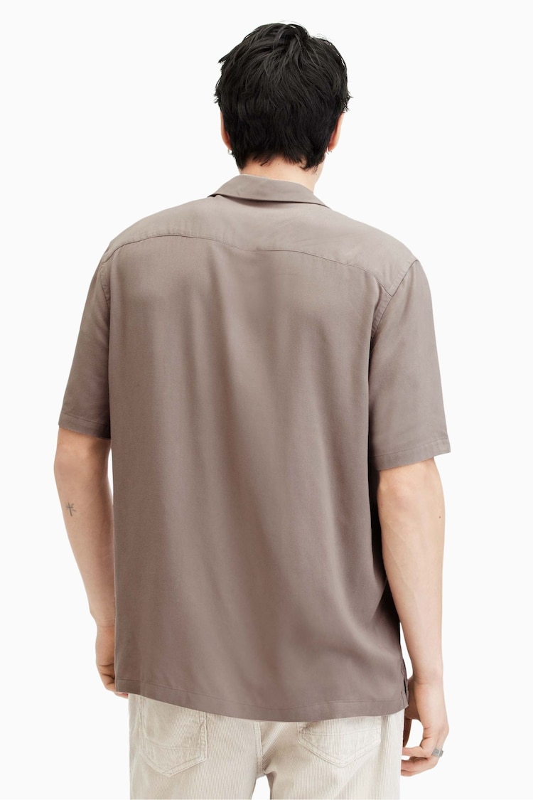 AllSaints Brown Venice Shirt - Image 2 of 5