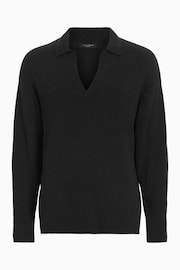 AllSaints Black Kanyon Polo Shirt - Image 6 of 6