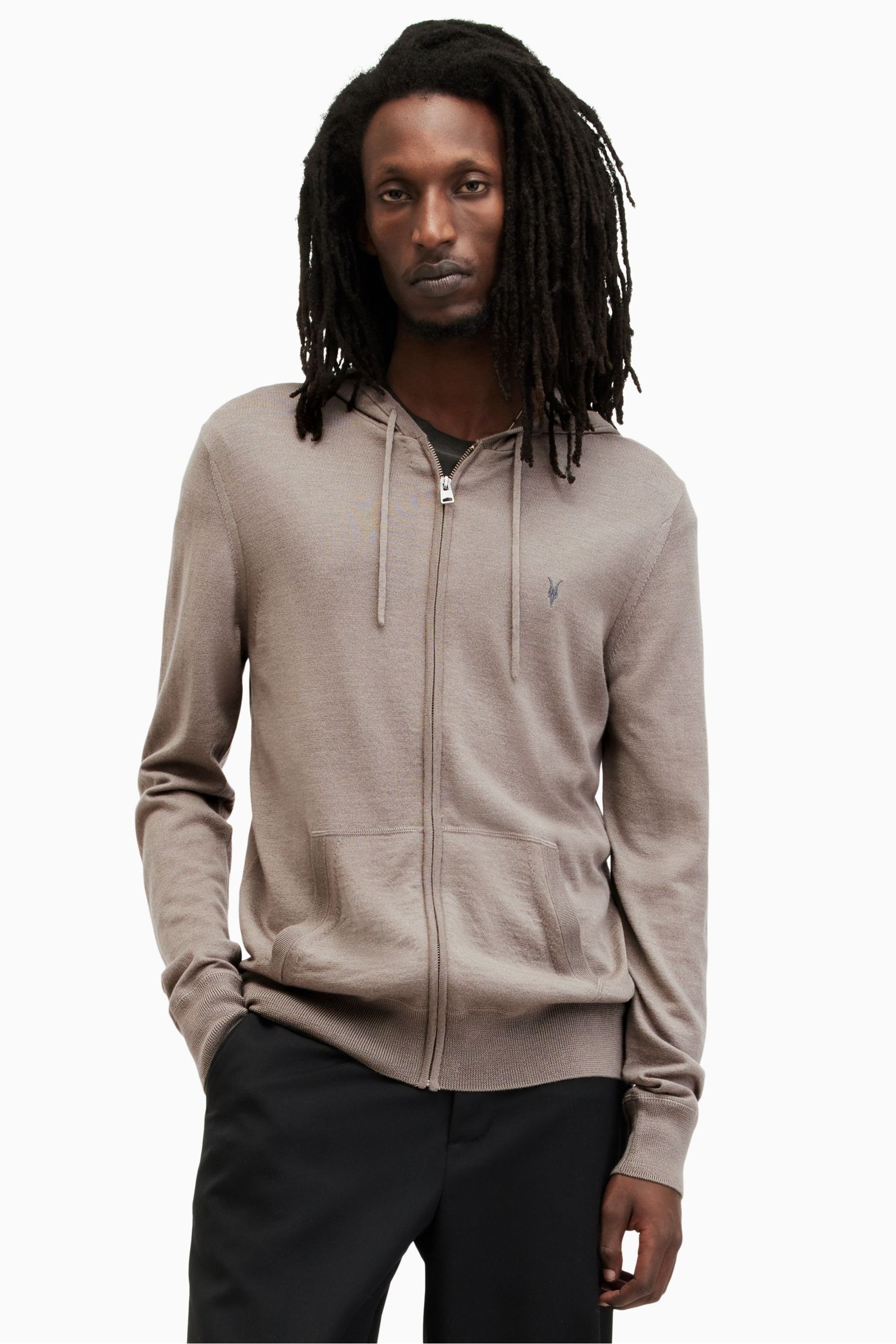 Buy AllSaints Natural Mode Merino Zip Hoodie from the Next UK online shop