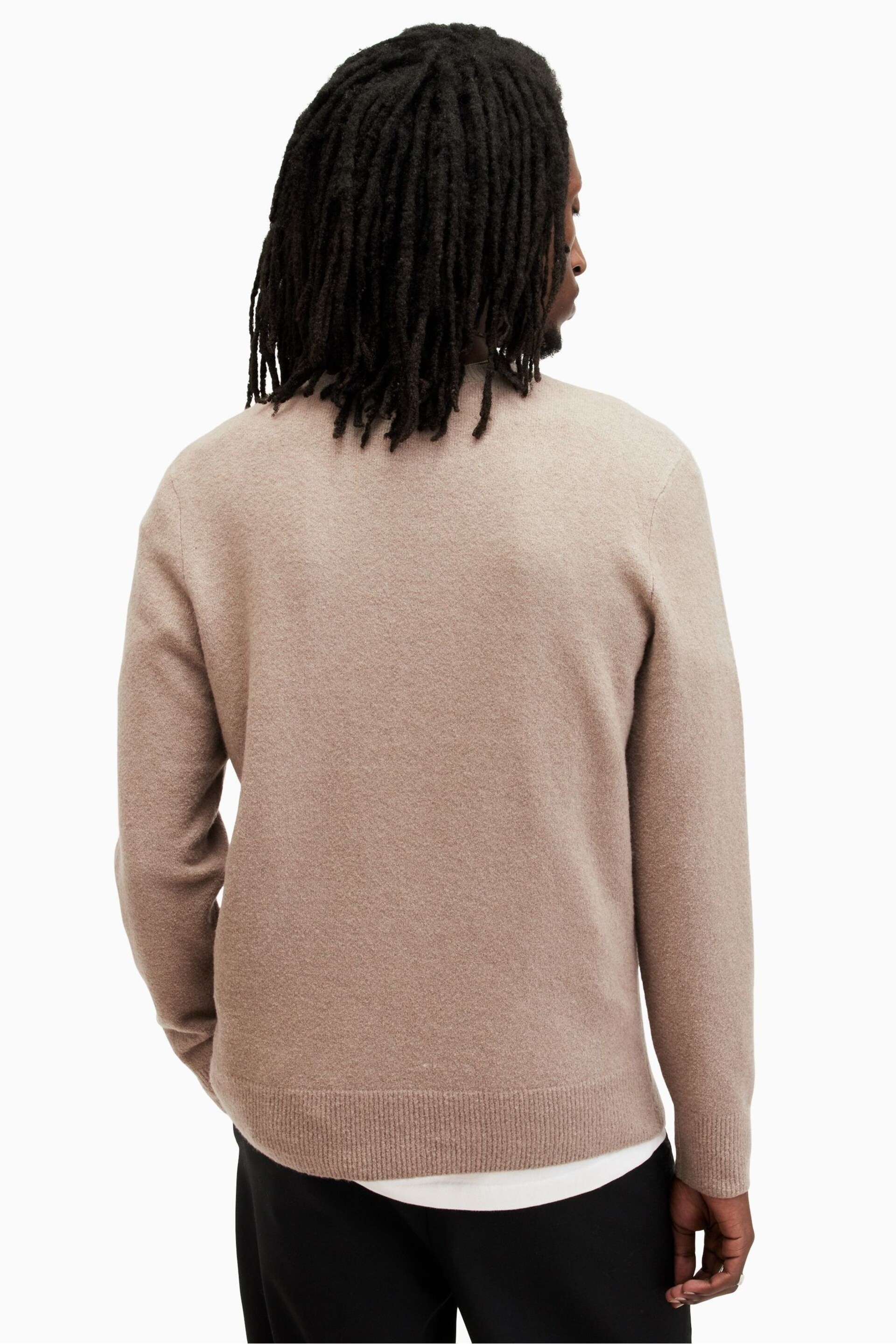 AllSaints Natural Lobke Knit Crew Sweater - Image 2 of 4