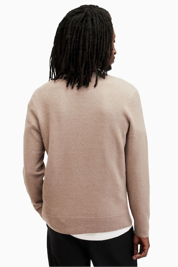AllSaints Natural Lobke Knit Crew Sweater