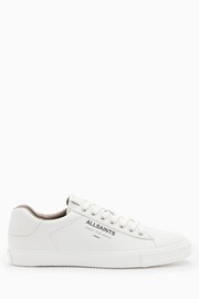 AllSaints White Underground Leather Low Top Trainers - Image 1 of 7