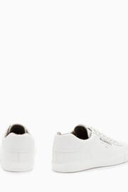 AllSaints White Underground Leather Low Top Trainers - Image 3 of 7