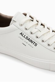 AllSaints White Underground Leather Low Top Trainers - Image 5 of 7