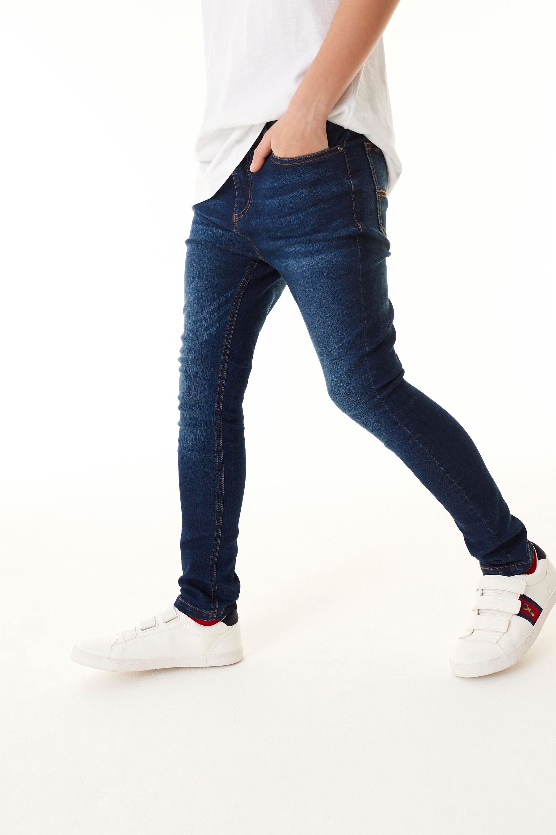 NEXT Blue Indigo Super Skinny Fit Stretch Jeans 3 17yrs 6 Yrs Boys
