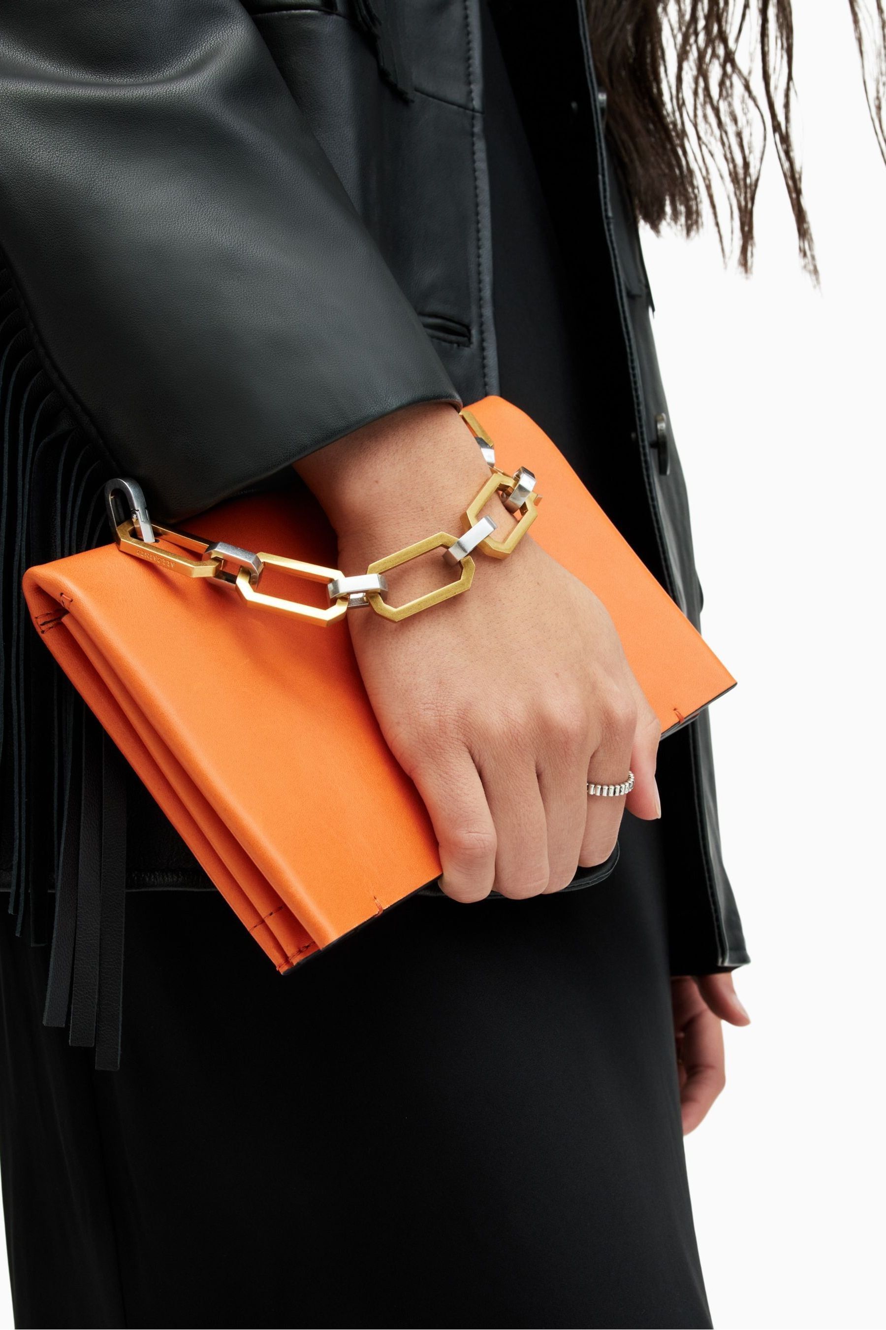 Orange chain bag shop