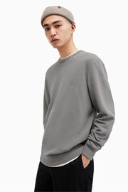 AllSaints Grey Raven Crew Sweatshirt - Image 3 of 7