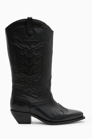 AllSaints Black Dolly Boots