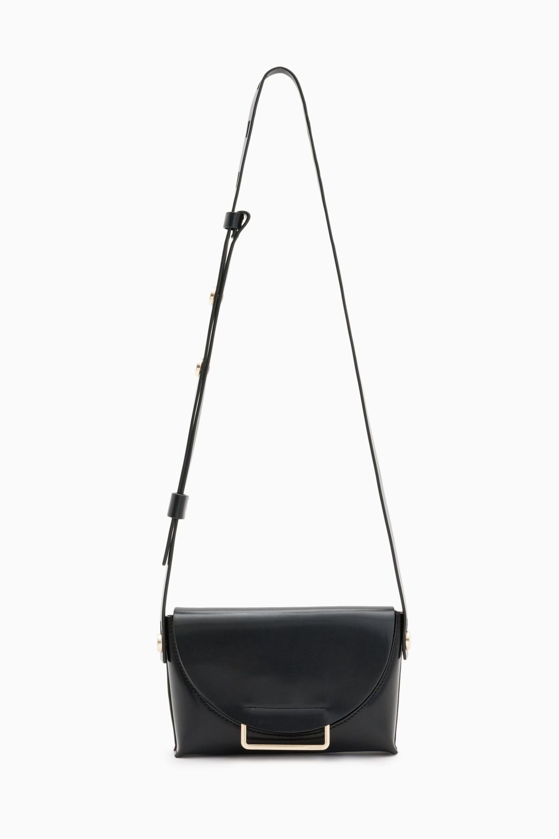 AllSaints Black Cross-Body Francine Bag - Image 3 of 8