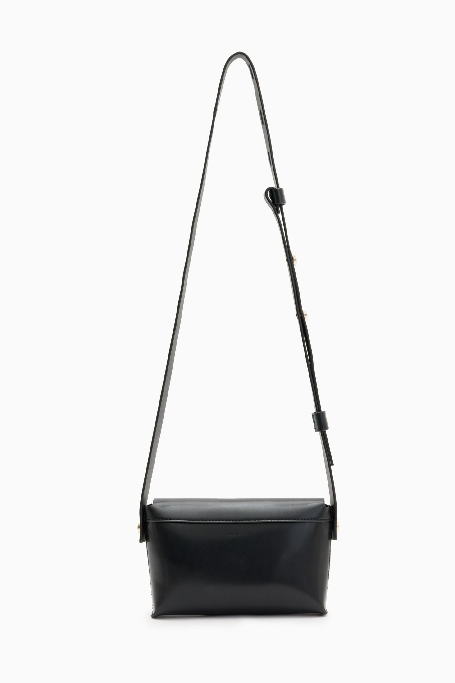 AllSaints Black Cross-Body Francine Bag - Image 4 of 8
