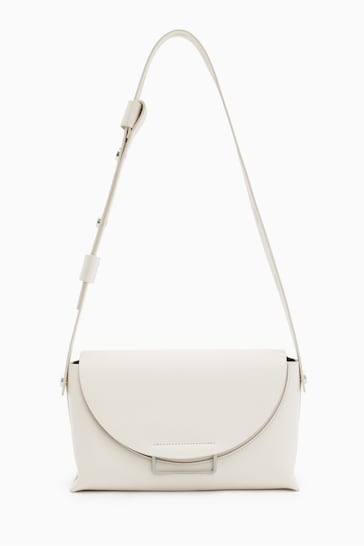 AllSaints White Celeste Cross-Body Bag