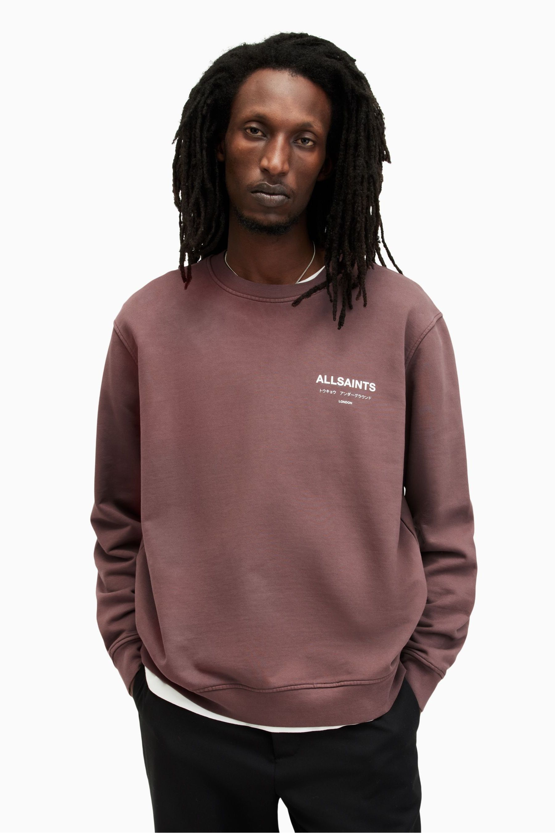 Kaufe Sie AllSaints Underground Crew 100 Cotton Sweatshirt bei Next Deutschland