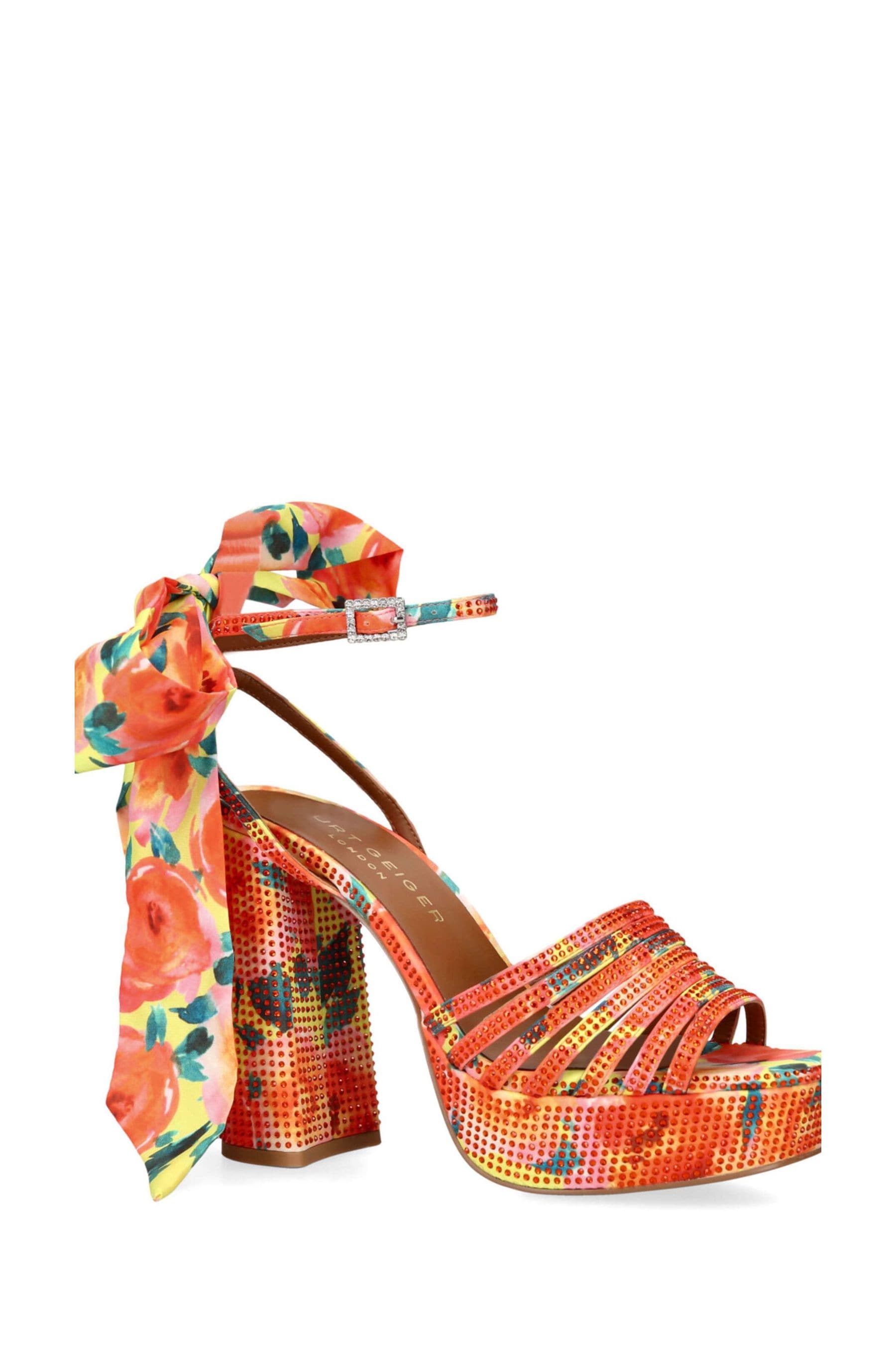 Kurt geiger orange sandals new arrivals