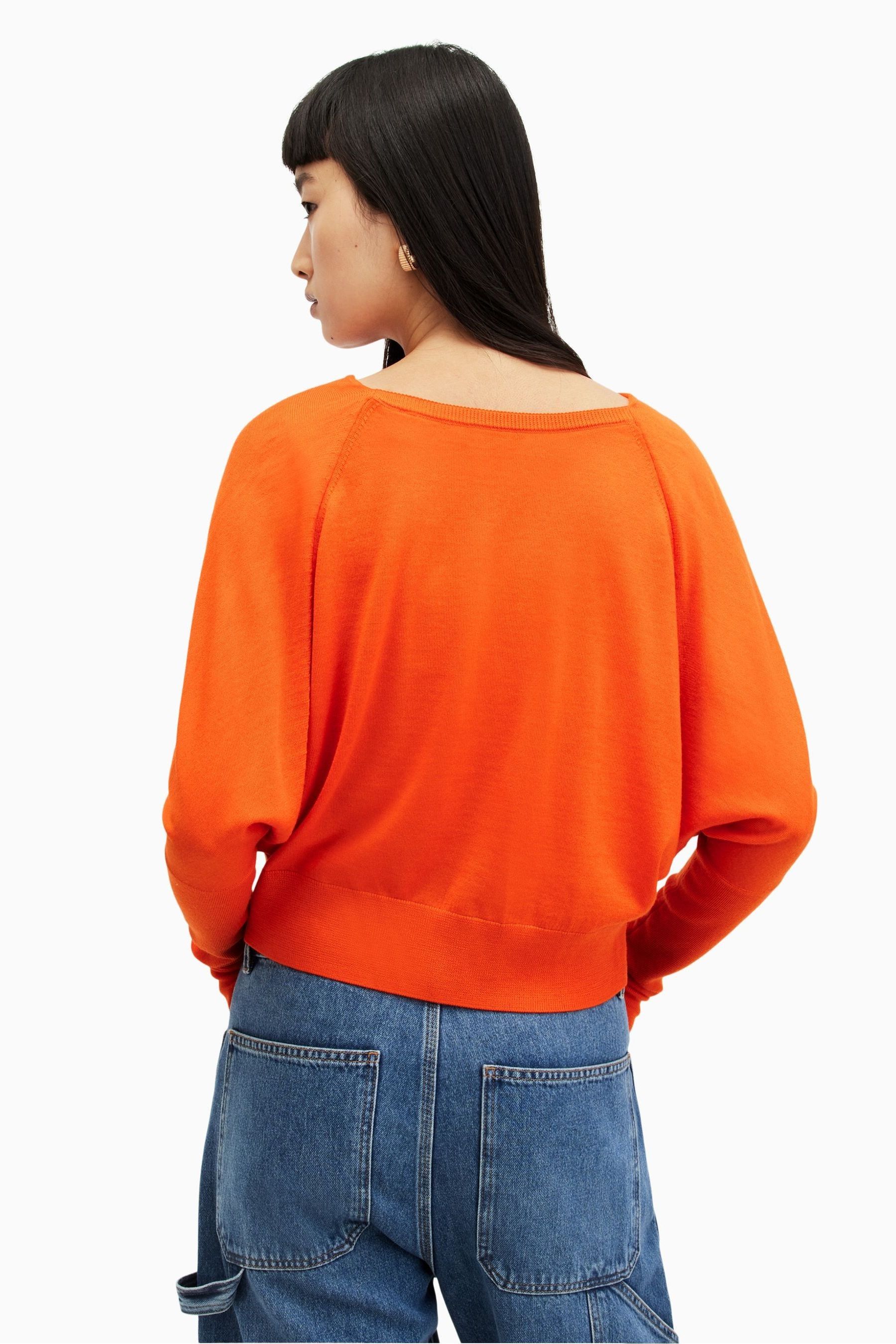Buy AllSaints Orange Ridley M Crop Jumper from Next Ireland
