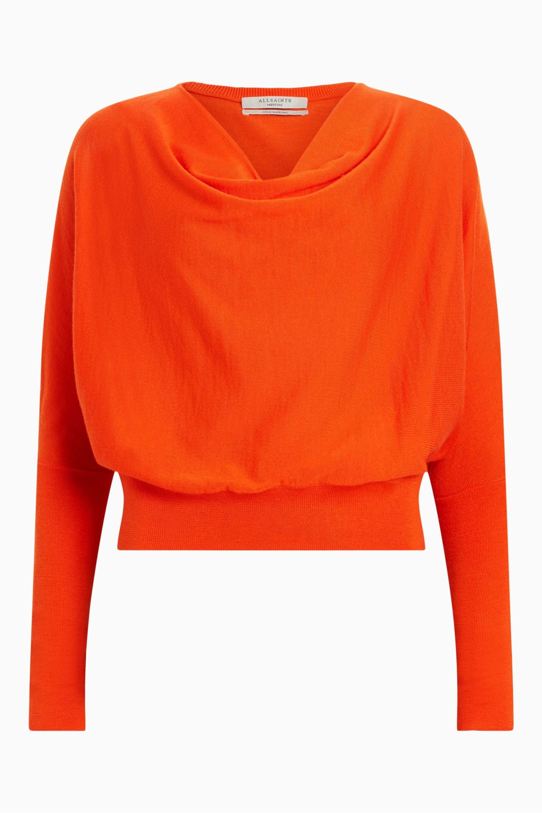 Buy AllSaints Orange Ridley M Crop Jumper from Next Ireland