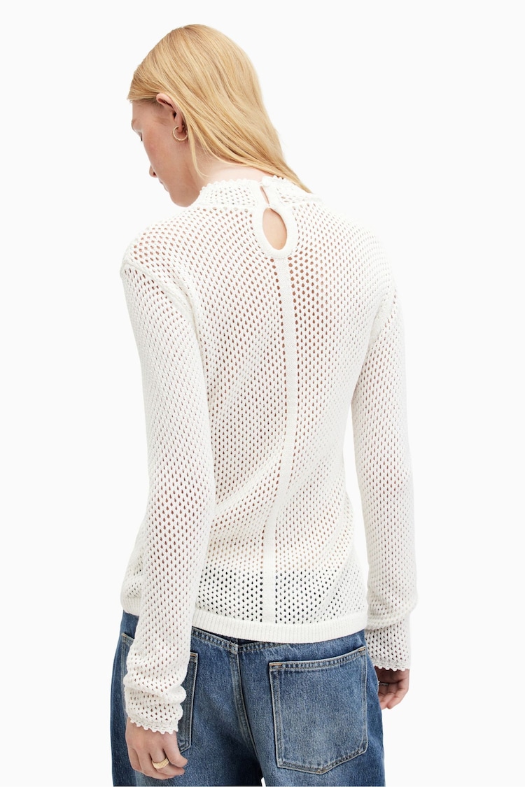 AllSaints White Avril Jumper - Image 2 of 8