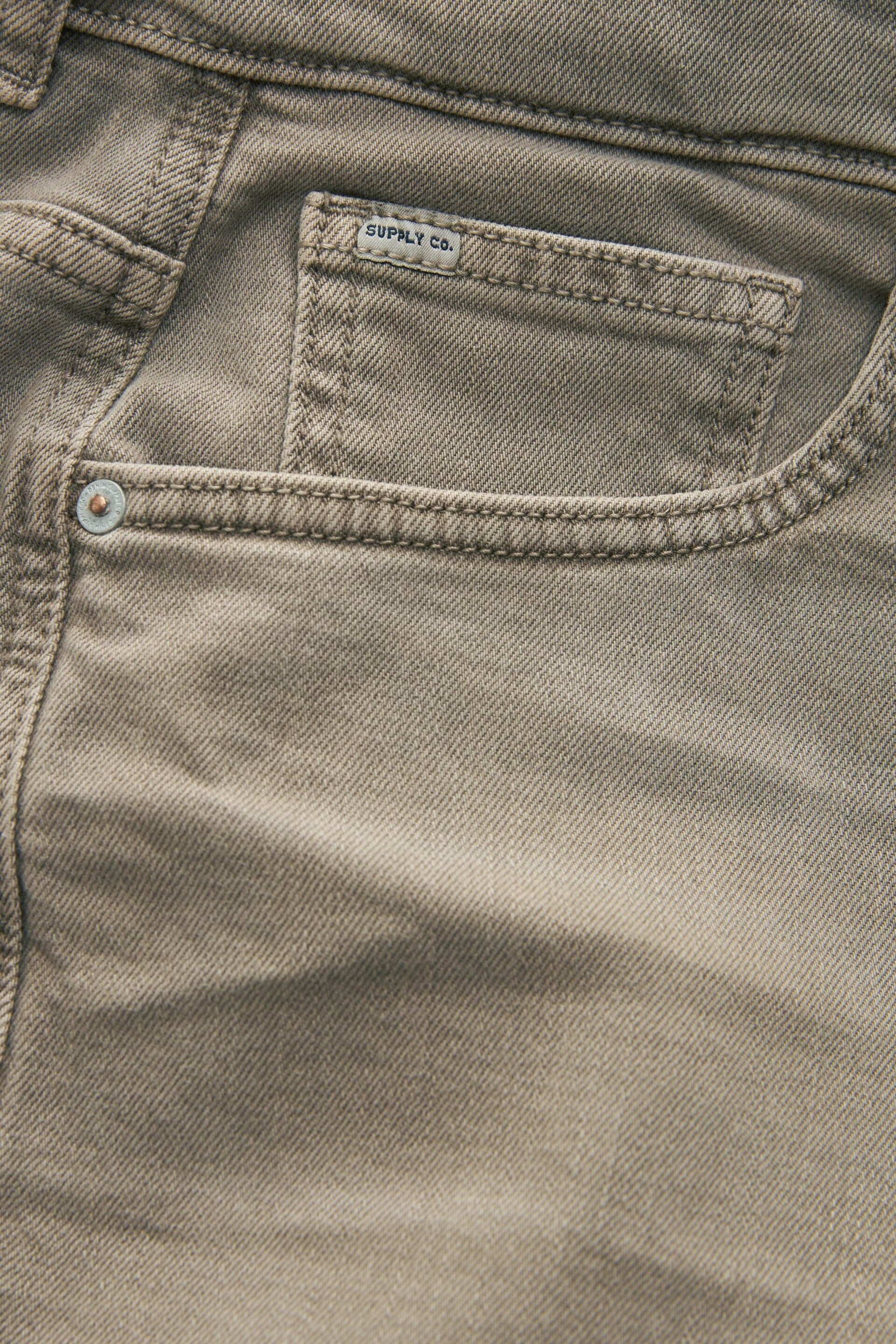 Mushroom Regular Fit Overdyed Denim Jeans - Image 8 of 8