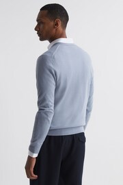 Reiss Porcelain Blue Earl Merino Wool Jumper - Image 5 of 5