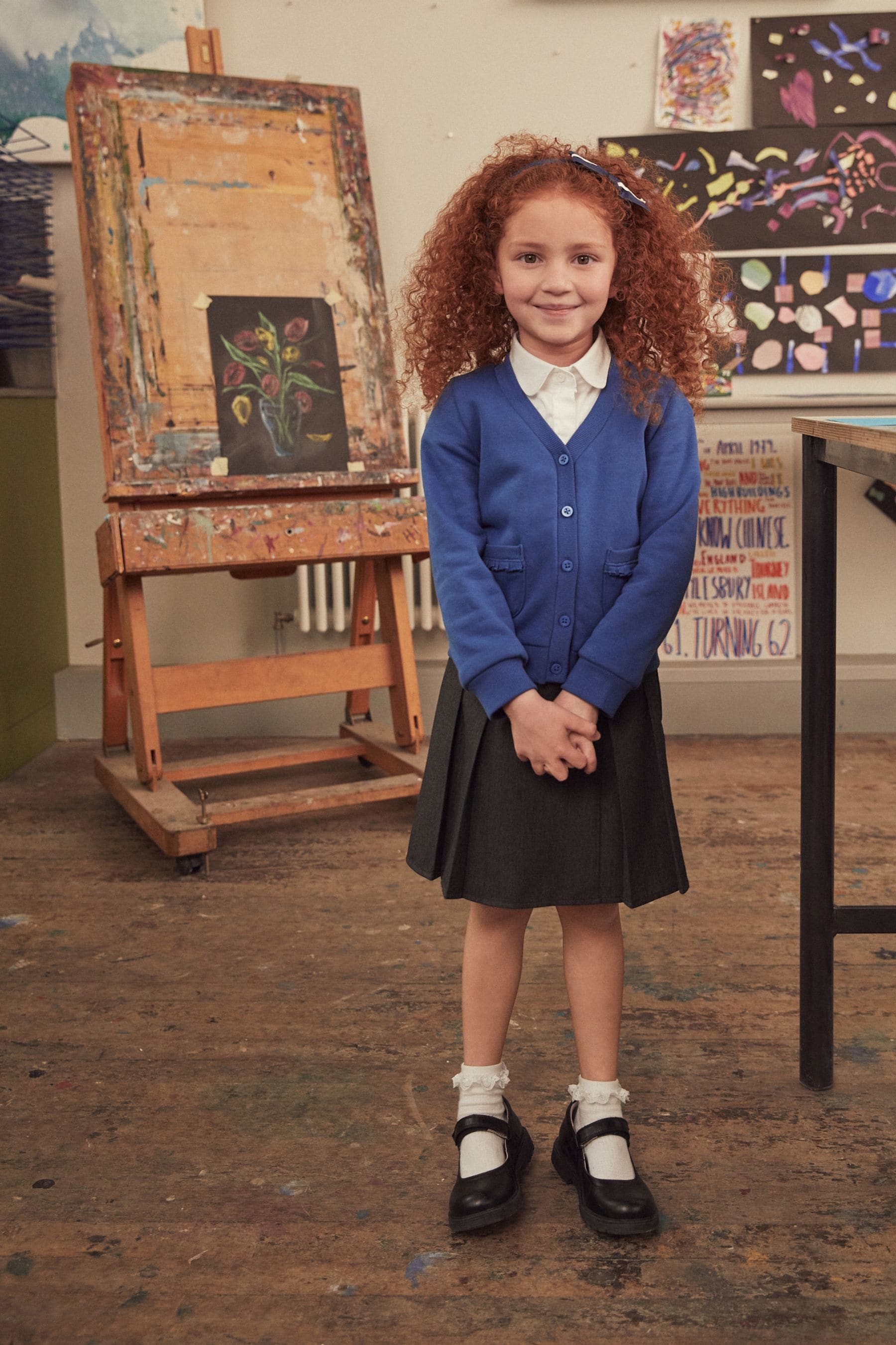 Buy Blue Cotton Rich Frill Pocket Jersey School Cardigan 3 16yrs from the Next UK online shop