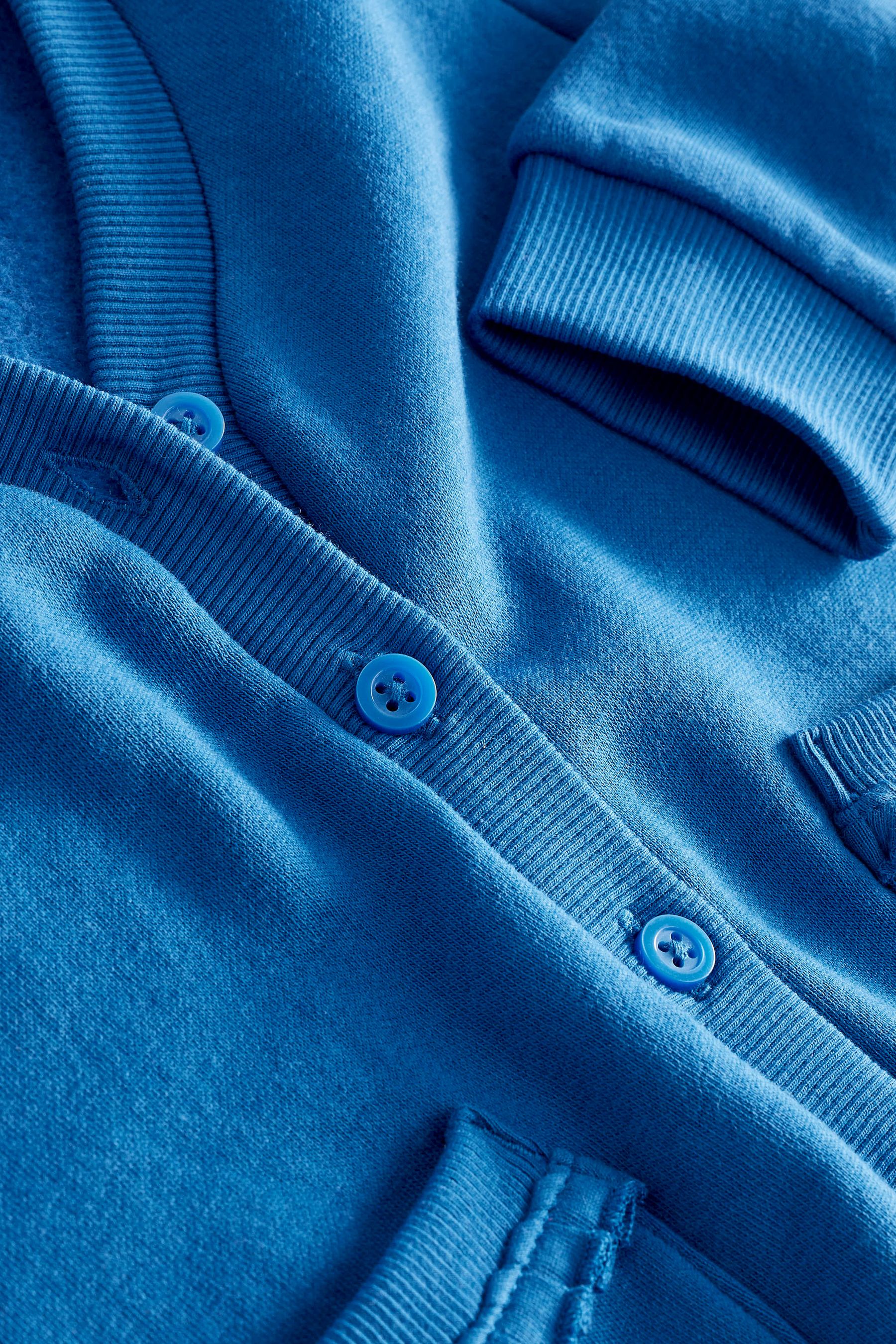 Blue jersey outlet school cardigan